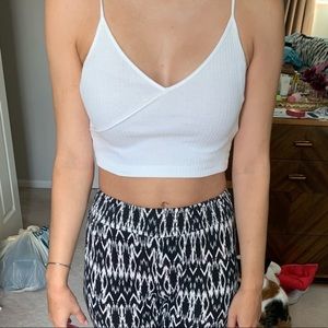 White crop top